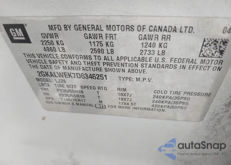 2013 GMC Terrain Slt-2 from USA, damaged, VIN 2GKALWEK7D6346251